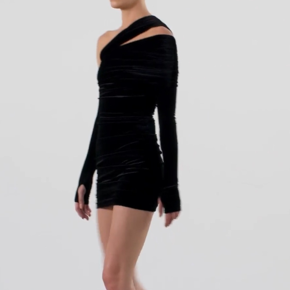 Alex Perry Laken Velvet Dress - Picture 6 of 7